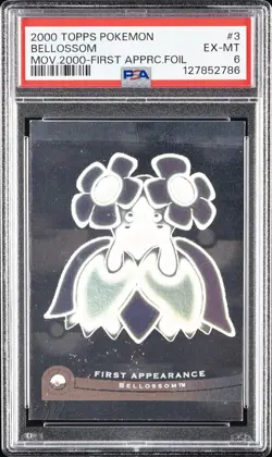 2000 TOPPS POKEMON THE MOVIE 2000 FIRST APPEARANCE FOIL #3 BELLOSSOM PSA 6 - Image 1
