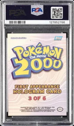 2000 TOPPS POKEMON THE MOVIE 2000 FIRST APPEARANCE FOIL #3 BELLOSSOM PSA 6 - Image 2