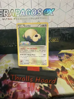 Pokemon TCG Snorlax Sealed Build A Bear Promo With Slight Damage - Image 1