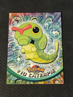 #10 Caterpie NM - Pokemon Topps Series 1 - Image 1