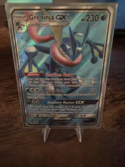 Pokemon Greninja GX Ultra Rare Full Art Holo 120/131 Sm-Forbidden Light - Image 1