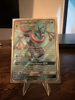 Pokemon Greninja GX Ultra Rare Full Art Holo 120/131 Sm-Forbidden Light - Image 2