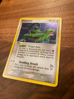 Pokemon TCG Rayquaza EX Deoxys 22/107 Holo Holo Rare LP - Image 1