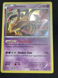 Pokemon Giratina XY184 XY Black Star Promo Cosmos Holo Card PL - Image 1