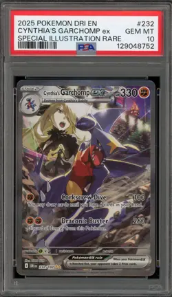 Pokemon Cynthia's Garchomp ex Destined Rivals SIR #232 PSA 10 Gem Mint - Image 1