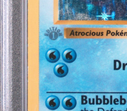 Gyarados 6/102 GRAY GREY STAMP ERROR 1st Edition Holo Pokemon Base Set PSA 3 - Image 3