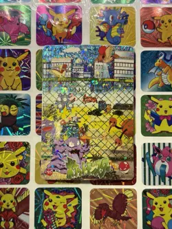 Pokemon Pikachu Vintage Pocket Monsters Vending HOLO Prism Sticker Nintendo 98 - Image 1