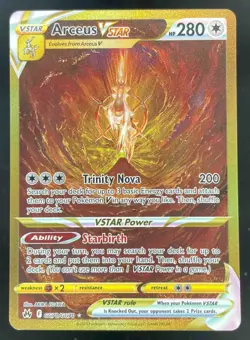 2023 Pokemon Sword Shield Crown Zenith Galarian Gallery #GG70/GG70 Arceus VSTAR - Image 1