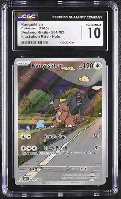 POKEMON 2025 Destined Rivals KANGASKHAN #204 ⭐CGC 10 GEM MINT⭐ - Image 1