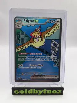Pokemon TCG Pidgeot EX 225/197 Illustration Rare Holo Obsidian Flames Near Mint - Image 1