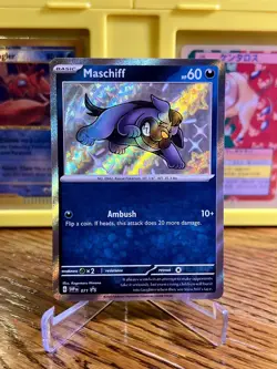 Pokemon TCG Maschiff SVP71 Scarlet & Violet Promo Baby Shiny NM - Image 1