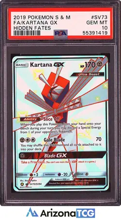 Pokemon 2019 Kartana GX SV73/SV94 Full Art SV Hidden Fates GEM MINT PSA 10 - Image 1