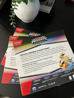 Pokemon TCG Prismatic Evolutions Poster Collection - LOT OF 3 - New and Sealed - Image 2