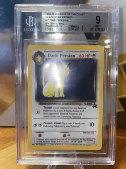 Dark Persian #17 Pokemon WOTC Black Star Promo Nintendo Magazine - BGS 9 Mint - Image 2