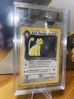 Dark Persian #17 Pokemon WOTC Black Star Promo Nintendo Magazine - BGS 9 Mint - Image 4