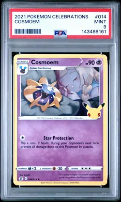 2021 POKEMON CELEBRATIONS #014 COSMOEM PSA 9 - Image 1