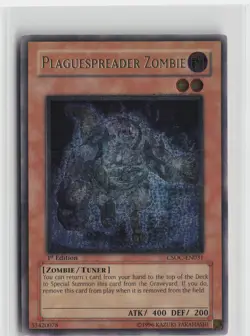 Plaguespreader Zombie CSOC-EN031 Ultimate Rare 1st Edition GREY GREEN Yugioh - Image 1