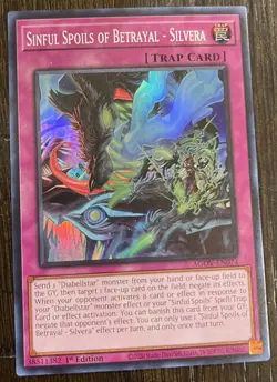 Yugioh! Sinful Spoils of Betrayal - Silvera - AGOV-EN074 - Super Rare - 1st Edit - Image 1