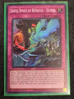 Yugioh! Sinful Spoils of Betrayal - Silvera - AGOV-EN074 - Super Rare - 1st Edit - Image 1