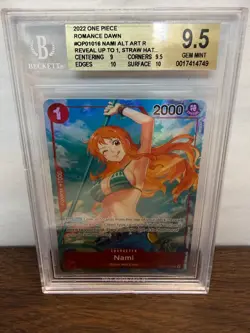 Nami (Parallel) BGS 9.5 - OP01-016 Romance Dawn - One Piece TCG - Image 1