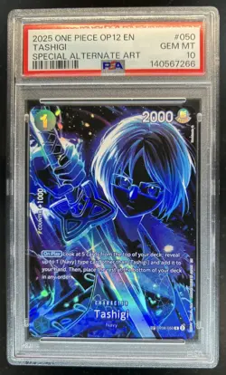 2025 One Piece Legacy of the Master Tashigi Special Alt Art #OP06-050 PSA 10 - Image 1