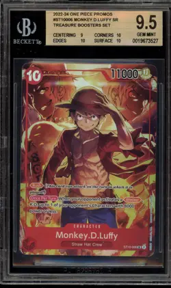 One Piece CCG Monkey.D.Luffy Treasure Boosters Set Promo ST10-006 BGS 9.5 - Image 1