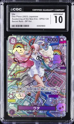 2023 ONE PIECE JPN AWAKENING OF THE NEW ERA UTA CGC 10 GEM MINT - Image 1
