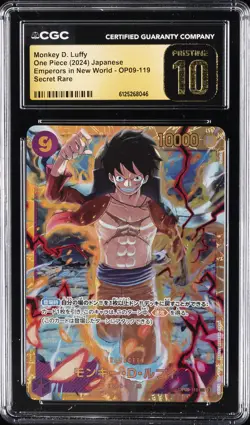 2024 ONE PIECE JPN EMPERORS IN NEW WORLD SECRET MONKEY D. LUFFY CGC 10 PRISTINE - Image 1