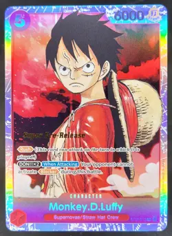 Monkey.D.Luffy #ST01-012 SR Straw Hat Crew Holo Foil One Piece TCG DD5 - Image 1