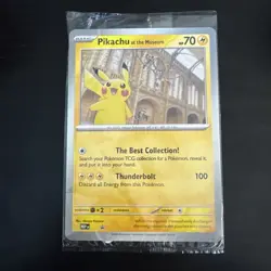 Pokemon TCG Promo Oversized Card - Pikachu At The Museum (sealed) - UK - Image 1