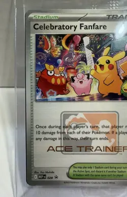 Pokemon TCG Celebratory Fanfare & Ace Trainer 2025 Promo Holo Trainer Card Lot - Image 4