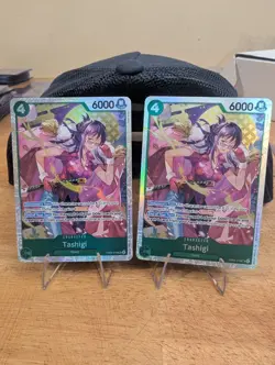 One Piece Card Game Tashigi EB03-011B Holo Blocker Character English Lot of 2 - Image 1