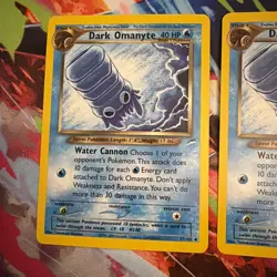 Pokemon TCG Dark Omanyte Neo Destiny Card 37/105 Unlimited Uncommon - Image 2