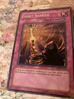 Spirit Barrier 1st Edition Yugioh Trap Card TCG Yu-Gi-Oh! Anime Show￼SOD-EN051 - Image 4