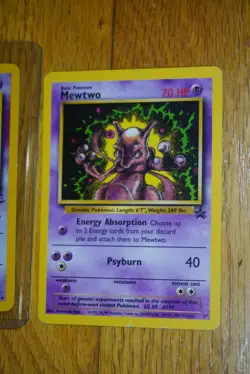 Pokemon Mewtwo Promo and 10/102 Mint Cards - Image 3