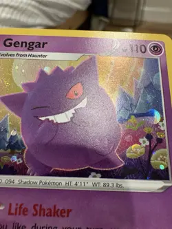 Pokemon Gengar SWSH052 Promo Holo Card Sword & Shield Life Shaker HP110 - Image 2