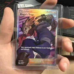 Koga's Trap (Full Art) 211/214 Sm-Unbroken Bonds Holo Pokemon Card - Image 1