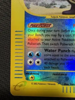 Pokemon TCG Poliwrath Expedition Reverse Holo Rare 24/165 LP Lightly Played Card - Image 5