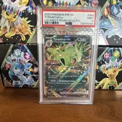 Tyranitar Ex Prismatic Evolutions Stamp 064/131 Double Rare Card- Graded - PSA 9 - Image 1