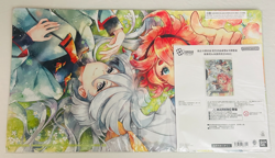 NEW Bandai Gundam TCG Suletta & Miorine Evx02 Official Playmat & PROMO CARD USA - Image 1
