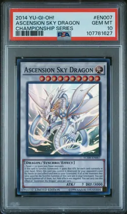 Ascension Sky Dragon YCSW-EN007 Super Rare Prize Card Yugioh PSA 10 *627 - Image 1