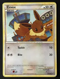 Pokemon Eevee 47/90 & Eevee 48/90 HS Undaunted Card Set (LP) - Image 3
