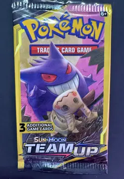 Pokemon Team Up Dollar Tree 3 Card Booster Pack SEALED Sun & Moon Mini Pack - Image 3