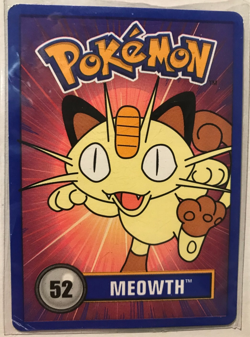 Meowth #52 Pokemon Rolls 1999 Nintendo Promo Sticker Card LP - Image 1