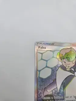 Faba 208/214 GMT Lost Thunder Pokemon TCG Card Full Art Trainer Holo Rare - Image 2