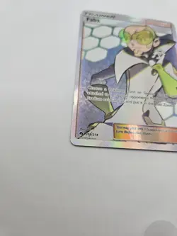 Faba 208/214 GMT Lost Thunder Pokemon TCG Card Full Art Trainer Holo Rare - Image 3