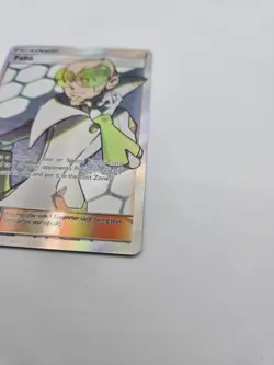Faba 208/214 GMT Lost Thunder Pokemon TCG Card Full Art Trainer Holo Rare - Image 4