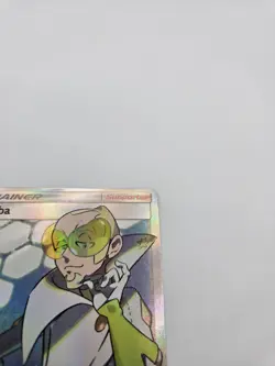 Faba 208/214 GMT Lost Thunder Pokemon TCG Card Full Art Trainer Holo Rare - Image 5
