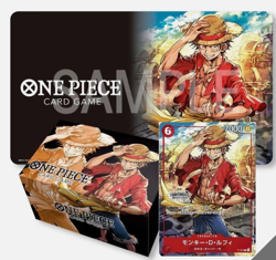 NEW SEALED One Piece TCG Championship 2022 MONKEY LUFFY Playmat + Set PROMO Card - Image 1