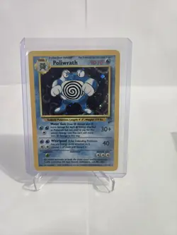 Pokemon TCG Poliwrath Base Set 2 015/130 Holo Rare 90 HP Card English - Image 1